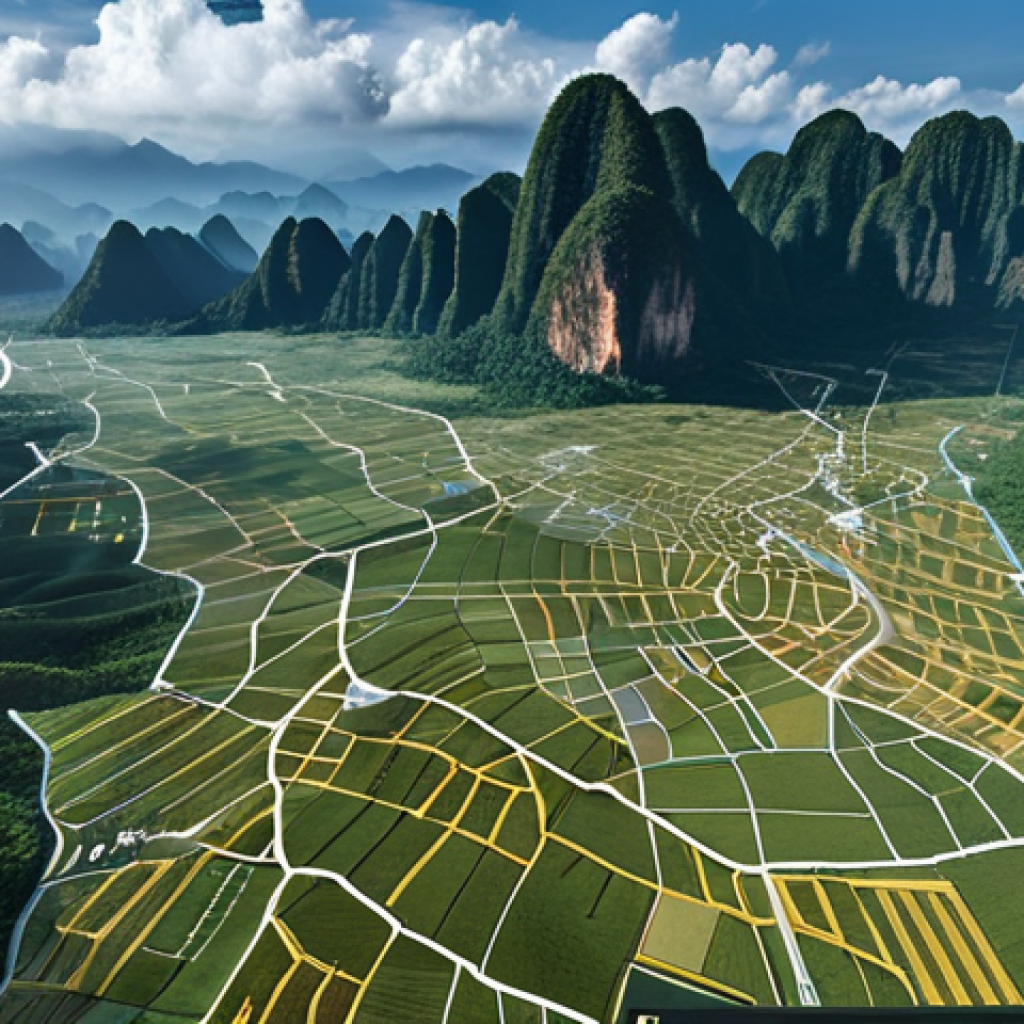** Advanced weather forecast interface displaying AI-powered predictions, showing a Thai landscape. Incorporate elements of satellite data and real-time weather maps.

**
