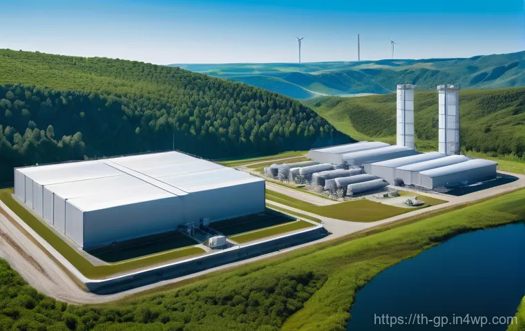 기상조절 연구에서의 신규 연구 방향 - A futuristic drone, sleek and white with subtle blue lights, precisely releasing cloud seeding agent...