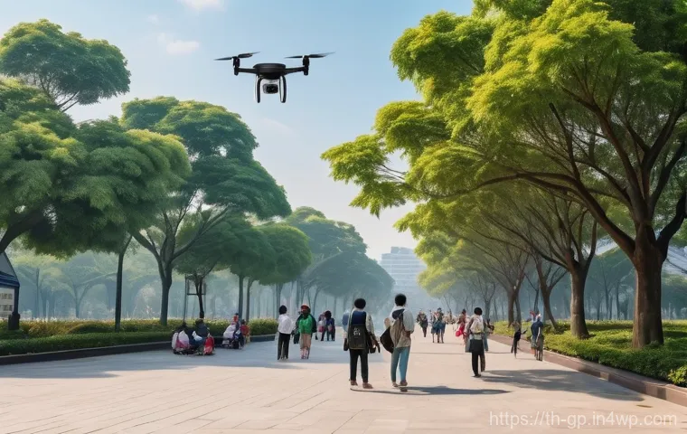 기상조절 기술의 대중 인식 변화 - "A picturesque aerial view of lush, verdant rice fields in rural Thailand, glistening under a sky cl...