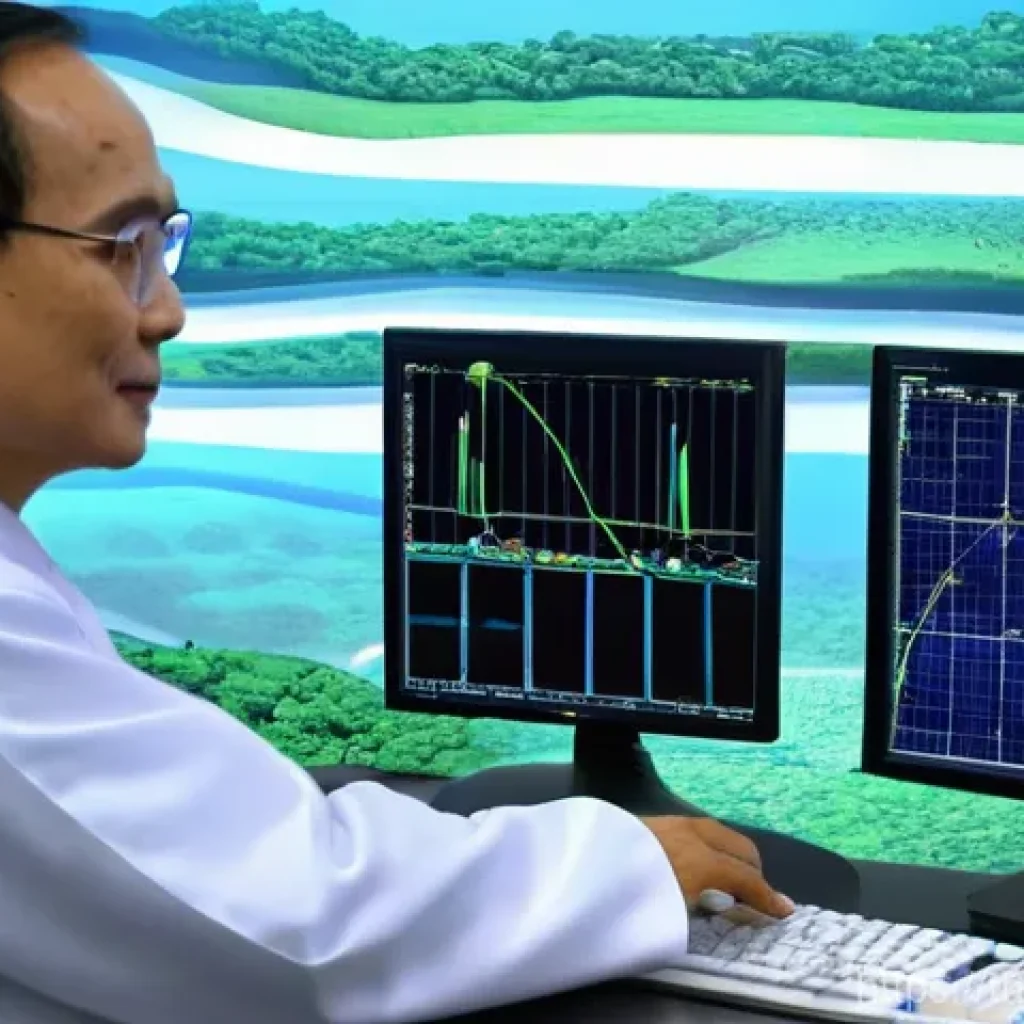 기상조절 기술의 발전을 위한 대학의 역할 - **Thai Royal Rainmaking (ฝนหลวง) Research:**
    A highly detailed, realistic image depicting a mode...